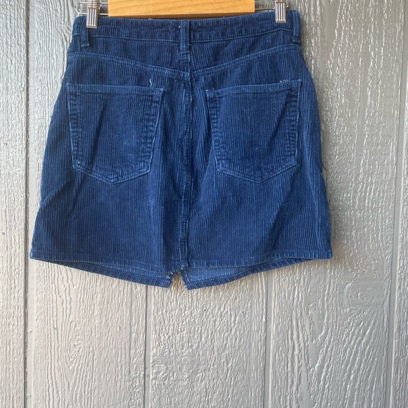 Zara Navy Corduroy Skirt - Picture 4 of 4